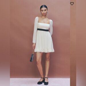 NWT Reformation Silves Dress in cream
